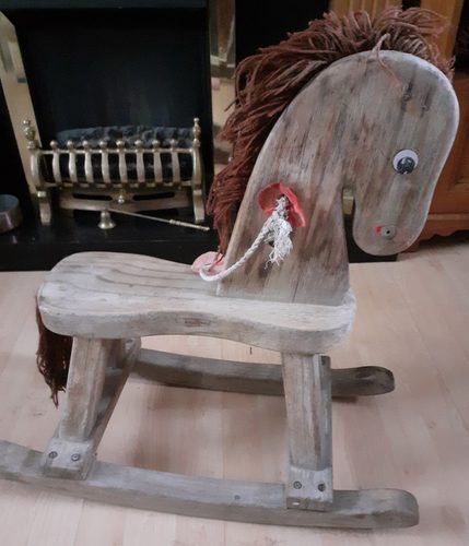 Trish. 30 yr old rocking horse for renovation,